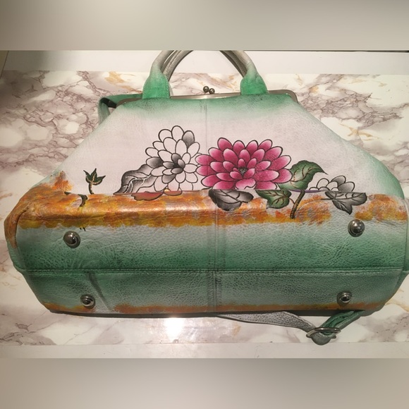 Biacci Hand Painted Handbag Authentic Designer Crossbody Purse - Picture 1 of 9